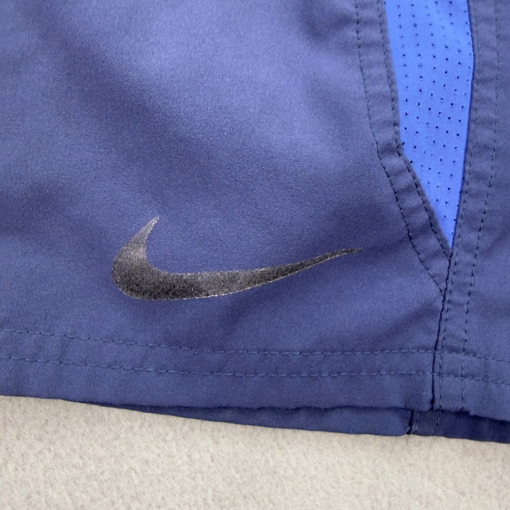Nike Mens Running Shorts Navy Blue XL Athletic Mesh Lined Training Gym Workout - Picture 5 of 8